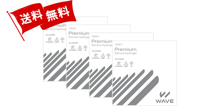 WAVEワンデー プレミアム 30枚入り（×4箱）