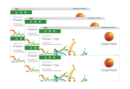 コンタクトレンズ通販 クリーンレンズ プロクリアワンデー 6箱
