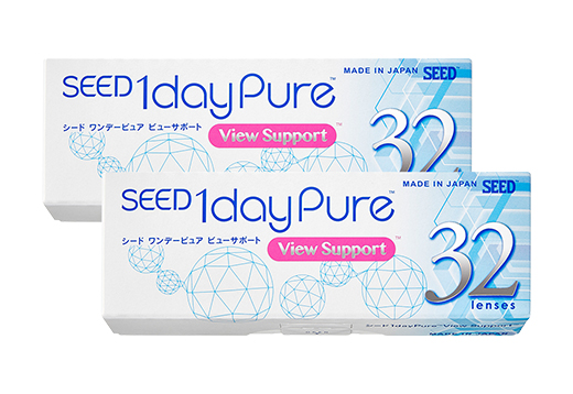 ワンデーピュア ビューサポート 32枚入り（×2箱）